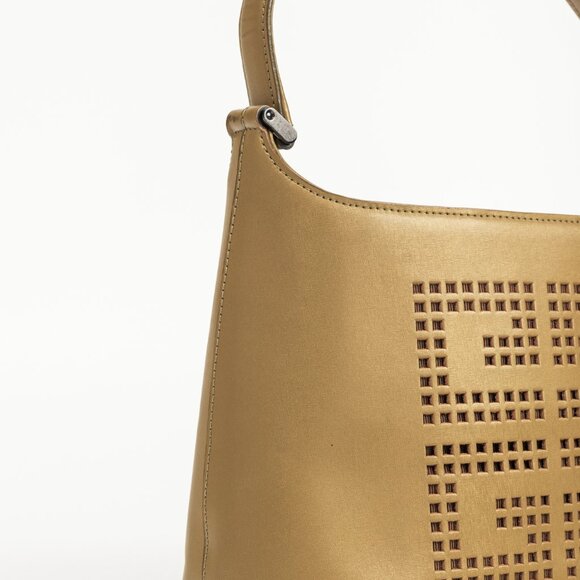 Givenchy Vintage Gold Leather 4G-Logo Handbag - Picture 6 of 11